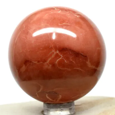 49mm Orange Red Mookaite Jasper Sphere Natural Mineral Sparkling Crystal - India • $22.36