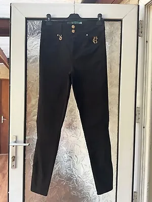 Holland And Cooper Jodhpur Jeans Black Size 12 Worn Once Vgc • £70