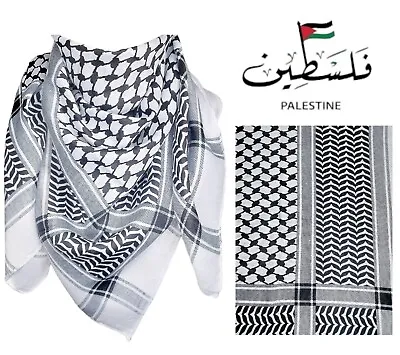 Shemagh Keffiyeh Palestine Style Color  Scarf Arab Mens Women Palestinian Wrap • £9.99