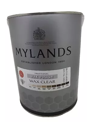 Mylands Wax Dark Oak 5 Litres Toluene Free Polish Shine Patina Wood Metal • £69