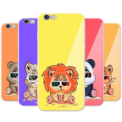 Azzumo Animals Wearing Glasses Eat Popcorn Soft Thin Case Cover For The IPhone • £3.99