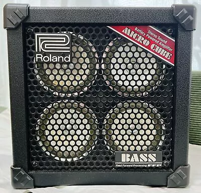 Used Roland MCB-RX MICRO CUBE BASS RX Bass Amplifier Power Confirmation OK Box • $393.22