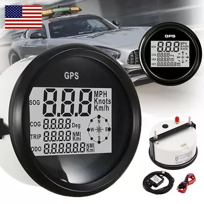 85mm Digital GPS Speedometer Marine Odometer Gauge Car Truck Boat Backlight New • $55.09