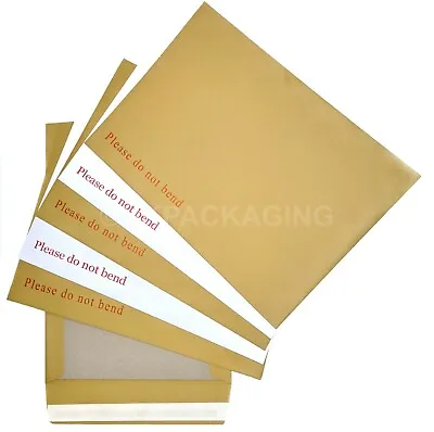 Please Do Not Bend Hard Card Board Backed Envelopes Manilla Brown White C6 A5 A4 • £2.35