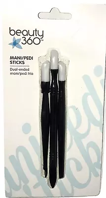 Beauty*360 Mani Pedi Dual Ended Sticks Cuticle Nail Care Nail Cleaners • $3.99