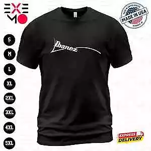 HOT NEW Ibanez Guitars Logo Men's Black T-Shirt Size S-5XL • $19.99