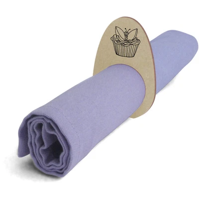 £4.99 • Buy 5 X 'Butterfly Cupcake' Wooden Napkin Rings / Holders (NR00053863)