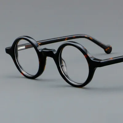 Acetate Wood Retro Round Eyeglass Frames Full Rim Glasses Women Men Eyewear • $22.99