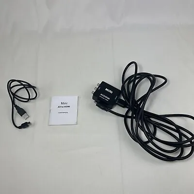 Mini RCA To HDMI Female Converter Composite CBS Video Adapter - AV2HDMI • $4.99