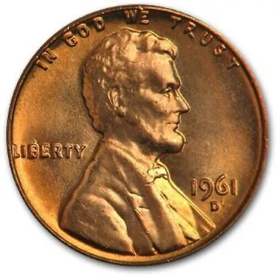 1961 D   Lincoln Memorial Cent - BU • $1.25