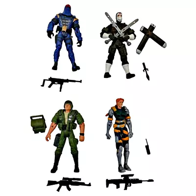 Vintage G.I. Joe Action Figures 4  Cobra Commander Storm Shadow Scarlett Duke • $39.99