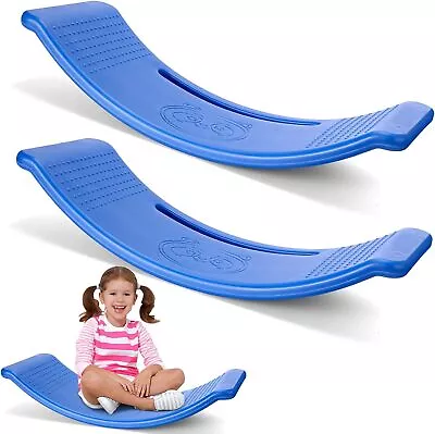 2 Pack Teeter Totter Toys Kids Curved Wobble Plastic Balance Board Non Slip • $95