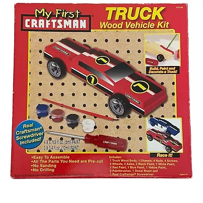 My First Craftsman Truck Wood Vehicle Kit W/Craftsman Screwdriver NOS • $18.95