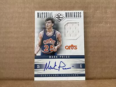 2012-13 Limited Monikers Materials Jersey #45 Mark Price Auto /99 • $30