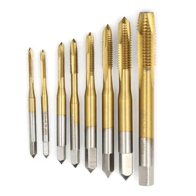 M2/M2.5/M3/M3.5/M4/M5/M6/M8 HSS Metric Straight Flute Thread Screw Tap Plug-qe • $7.07