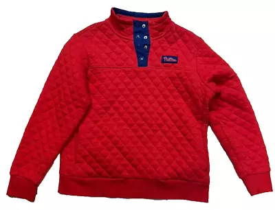 MLB Philadelphia Phillies GIII Carl Banks Women's Quilted Long Sleeve Shirt Lg • $26