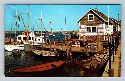 Martha's Vineyard MA-Massachusetts Menemsha Harbor Boat Vintage Postcard • $7.99