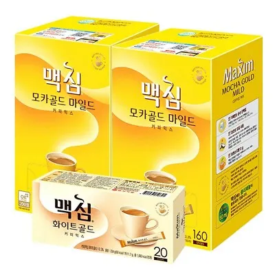 Maxim Mocha Gold Mild Coffee Mix 12 G  320 P + White Gold Coffee Mix 11.7 G  20 • $112.52