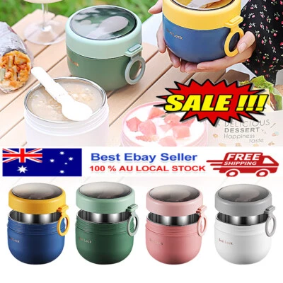 $18.99 • Buy Lunch Box Thermos Food Flask Stainless Steel Insulated Food Soup Jar Container