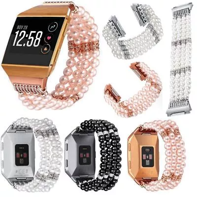 $29.73 • Buy Women Stretch Bracelet Link Wristband Watch Band Strap For Fitbit Ionic Watch