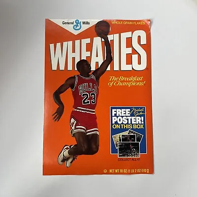 $18 • Buy “ Wheaties” Vintage Pamphlet Michael Jordan W/ Fold Out Poster Rare