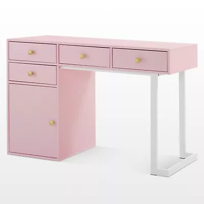 BarberPub Nail Salon Desk For Nail Tech Makeup Station With Round Handles 2990 • $240.03