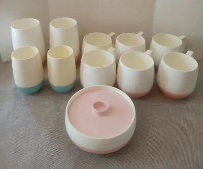 $79.99 • Buy Lot (11) Vintage Vacron Bopp-Decker Vacron Cups Bowl Insulated Plastic Retro