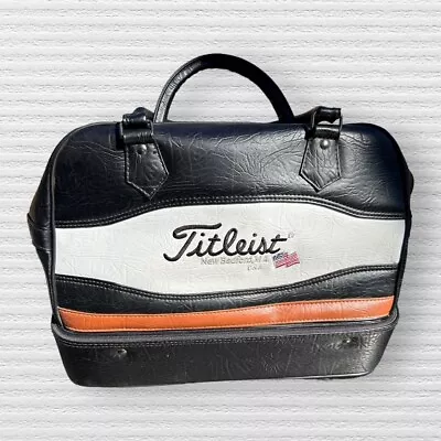 Vintage Leather TITLEIST Golf Travel/Gear Bag • $99