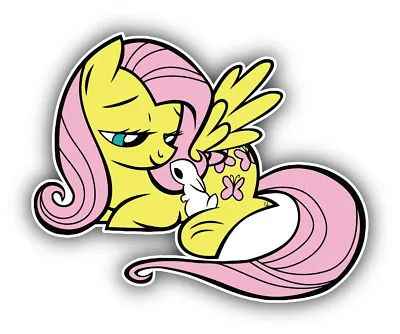 My Little Pony Cartoon Fluttershy Sticker Bumper Decal - ''SIZES'' • £3.56