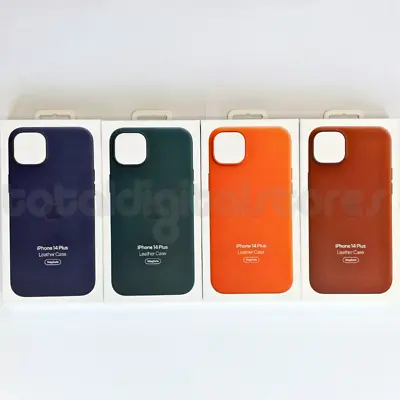 Genuine Apple Leather Case For Iphone 14 / 14 Plus / Pro / Pro Max W/ Magsafe • £29.95