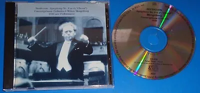 Mengelberg/Concertgebouw BEETHOVEN Symphony No.9 (1938 Live) - Music & Arts CD • $10