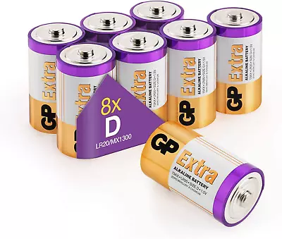 D Batteries LR20 Batteries 1.5V Type D Cell Size Extra Alkaline Batteries Id • $37.74