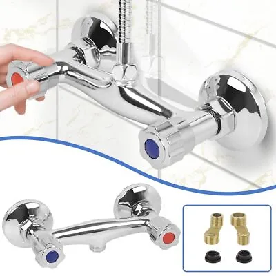 Thermostatic Exposed Bar Shower Mixer Valve Tap Chrome Bottom 1/2 Outlet Modern! • £14