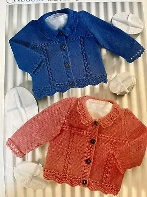 £2.89 • Buy Baby Knitting Pattern For Cardigans In DK To Fit Birth-6yrs D16