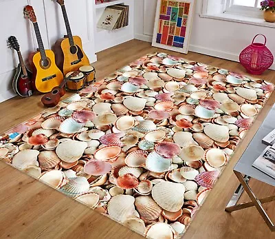 3D Beautiful Shells ZHUA3106 Game Non Slip Rug Mat Photo Carpet Vera 2023 • $32.10