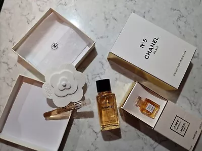 Limited Edi Chanel Coco Mademoiselle Parfum 1.5ml & No 5 Bath Oil & Elixir Offer • £72