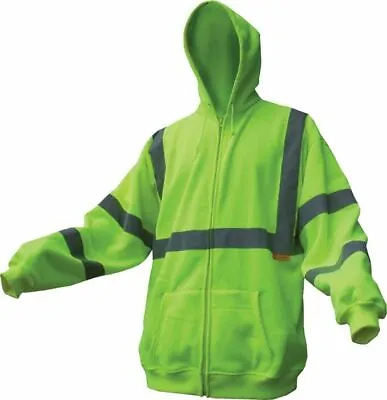 Class III Hooded Sweatshirt High Visibility Reflective Hoodie • $15.95