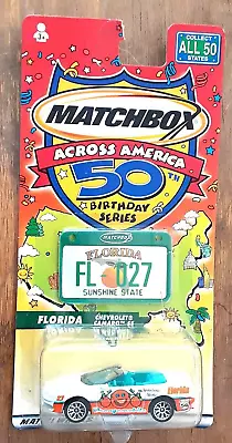 Matchbox Across America 50th Birthday Series Florida Chevrolet Camaro SS - MIB • $10.18