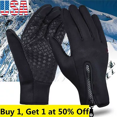 Thermal Men Women Winter Gloves Touch Screen Snow Windproof Waterproof Mittens • $7.49