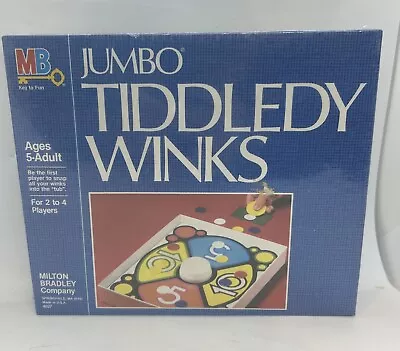 Vintage Milton  Bradley Company Jumbo Tiddledy Winks Game 1982 NEW With Plastic • $17.99