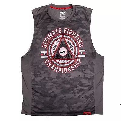 UFC Ultimate Fighting Championship Jersey Mens Tank Top 2X 2XL Fighter Camo Gray • $24.99