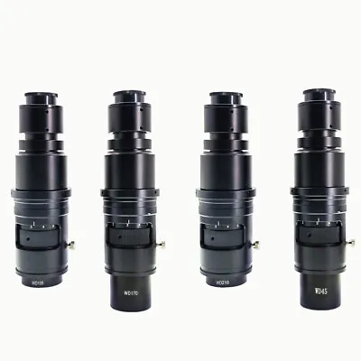 WD45 WD105 WD170 WD210 Monocular Zoom Glass Industry Microscope C-Mount Lens • $99.95