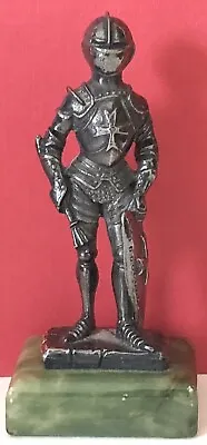 VINTAGE Fratelli Magrino STERLING MINI KNIGHT IN ARMOR Statue Sculpture Figure • $239.95