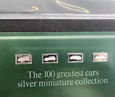 £19.99 • Buy 4 John Pinches 100 Greatest Cars Miniatures Silver 925 Ingots Issue 16 Nos 61-64