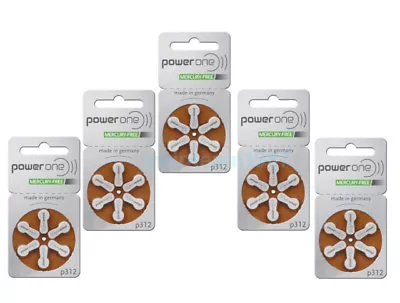 Powerone Hearing Aid 312 Genuine Batteries German MadeMultiple (30-300) EX-2027 • $28.99