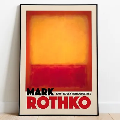 Mark Rothko Red Art Print Watercolour Print Abstract Expressionism • £8.99