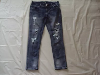 Mudd Girls Size 16 Jeans Distressed With Rhinestones Kohl's • $18