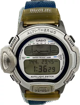 Vintage Casio Bird Life International Men Digital LCD Wristwatch PRL-20 WOriBand • $90