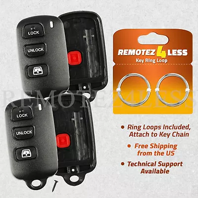 2x Remote Key Fob Shell Case Replacement For Toyota Sequoia 4Runner 3b(ELVATDD) • $9.95