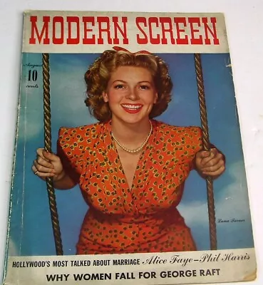 Modern Screen Magazine August 1941 • $1.99